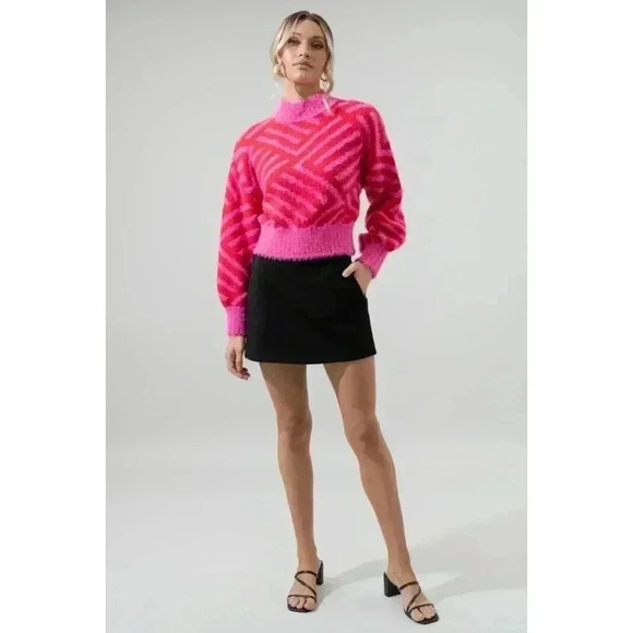 Amherst Comb Pattern Cropped Sweater xl - Picture 1 of 3